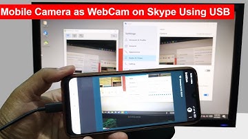 How to use android mobile camera as webcam on skype using USB Cable