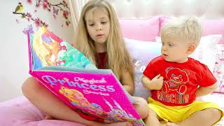 Diana and Oliver - favorite stories with little brother