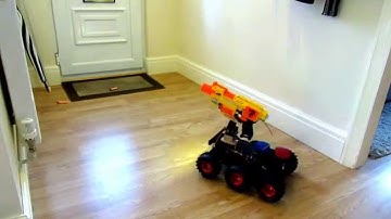 Mobile Nerf Gun Turret (Wild Thumper + Pololu TReX + Arduino)