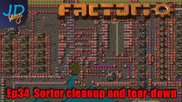 Sorter cleanup and tear-down Ep34 | Factorio Biter Hell | Gameplay, Lets Play