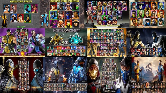 Mortal Kombat 1 - 11 All Playable Characters 1992-2020 