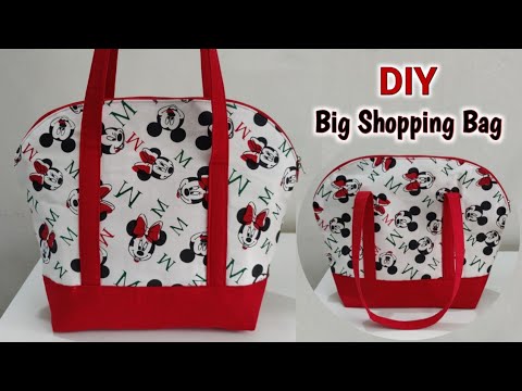 Don't throw away your shopping bags! Let's make a cute tote bag