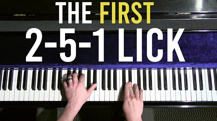 First 2 5 1 Lick | Easy Jazz Vocabulary | Sequences | Jazz Piano: Short Practice Ideas