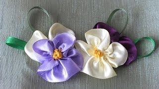 öâåòîê Àíþòèíû ãëàçêè èç ëåíò çà 5 ìèí Quick & Easy Satin Ribbon Flower - Tutorial видео: öâåòîê Àíþòèíû ãëàçêè èç ëåíò çà 5 ìèí Quick & Easy Satin Ribbon Flower - Tutorial