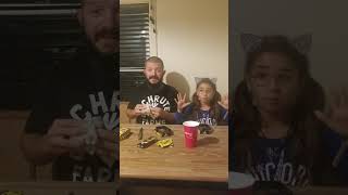 1 chip challenge no reaction #2 Dad vs 10yr old daughter