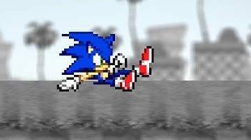Sonic Generations Intro Sprite Animation Style (But Modern Sonic only)