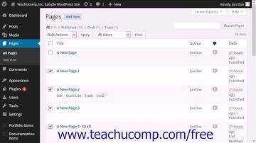 WordPress 4.0 Training Tutorial Bulk Edit
