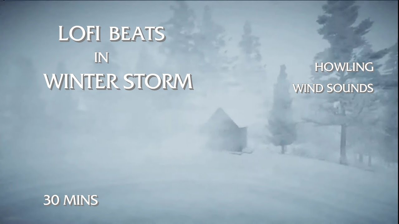 Heavy Winter Storm with Lofi Beats | Howling Wind sounds | Study, Focus music | God's Own Creation