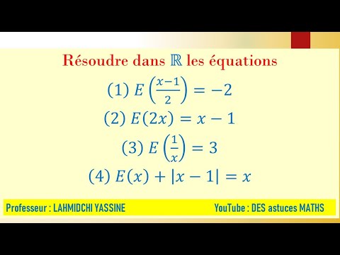 Vidéo: Comment Résoudre Des équations Entières