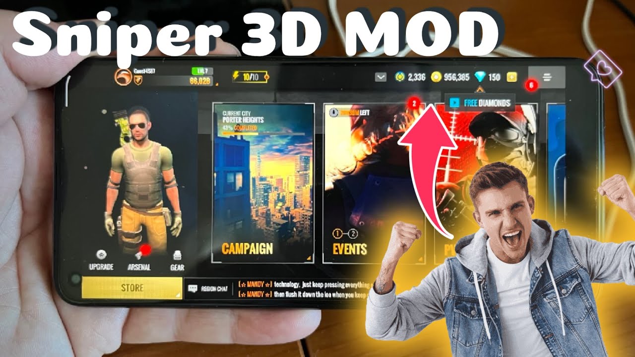 SNIPER 3D HACK/MOD APK 2023 How to Get Unlimited Coins
