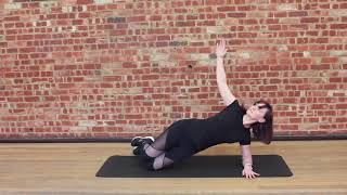 Side plank reach through