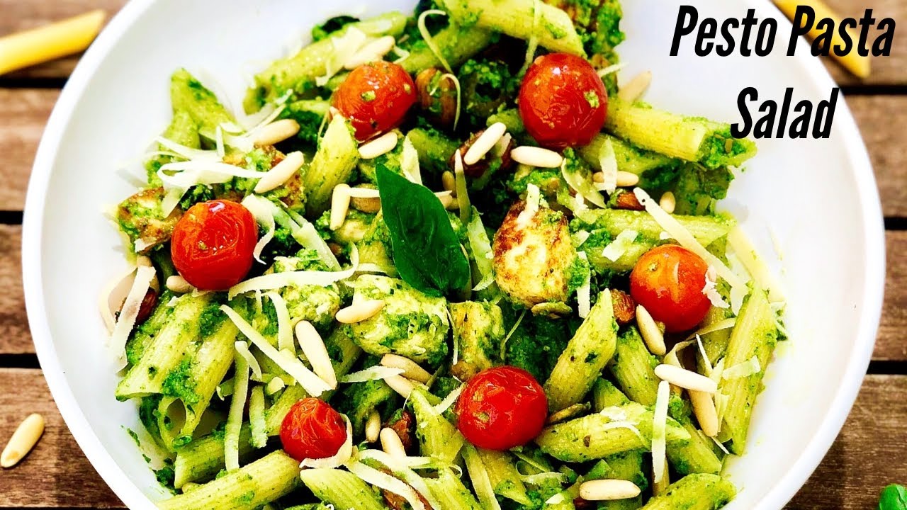 Healthy Pesto Pasta Salad | Grilled Paneer Pesto Pasta Salad | Flavourful Food By Priya