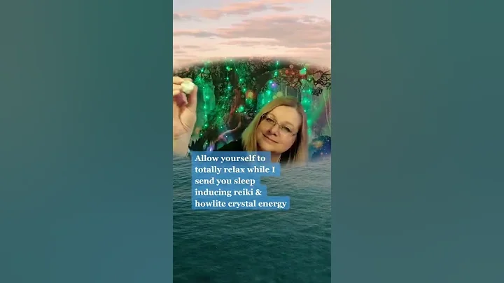 Reiki to help you sleep. Asmr howlite crystal healing #shorts