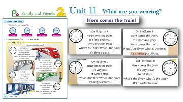 Song in Family and friends Level 2 Unit 11 _ Here comes the train! | Let