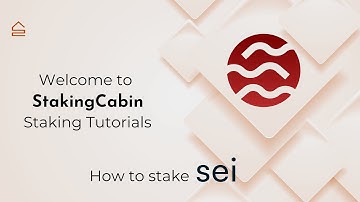 How to Stake $SEI | StakingCabin Step-by-Step Guide