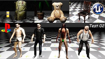 UE4 PS1 Style Game - Visual/Shader Test V2 ( Old School Horror Game )