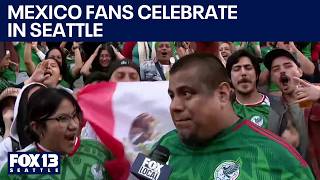 Mexico fans celebrate in Seattle after 2 early goals in World Cup | FOX 13 Seattle screenshot 2