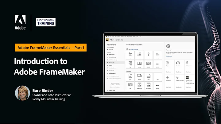 Adobe FrameMaker Essentials  Part 1  Introduction ...