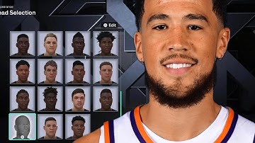 Devin Booker Face Creation NBA 2K26