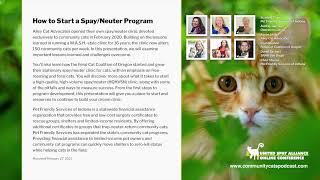 How to Start a Spay/Neuter Program, Part 2 | 2021 USA Conference by Community Cats Podcast 1 view 4 days ago 1 hour, 11 minutes