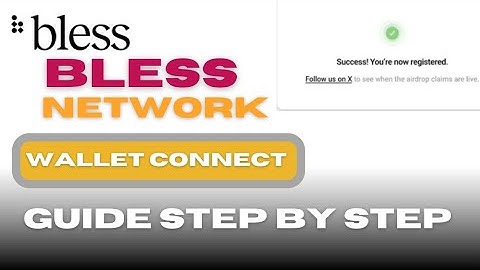 BLESS NETWORK WALLET CONNECT// BLESS NETWORK UPDATE//BLESS NETWORK LISTINGS SOON 