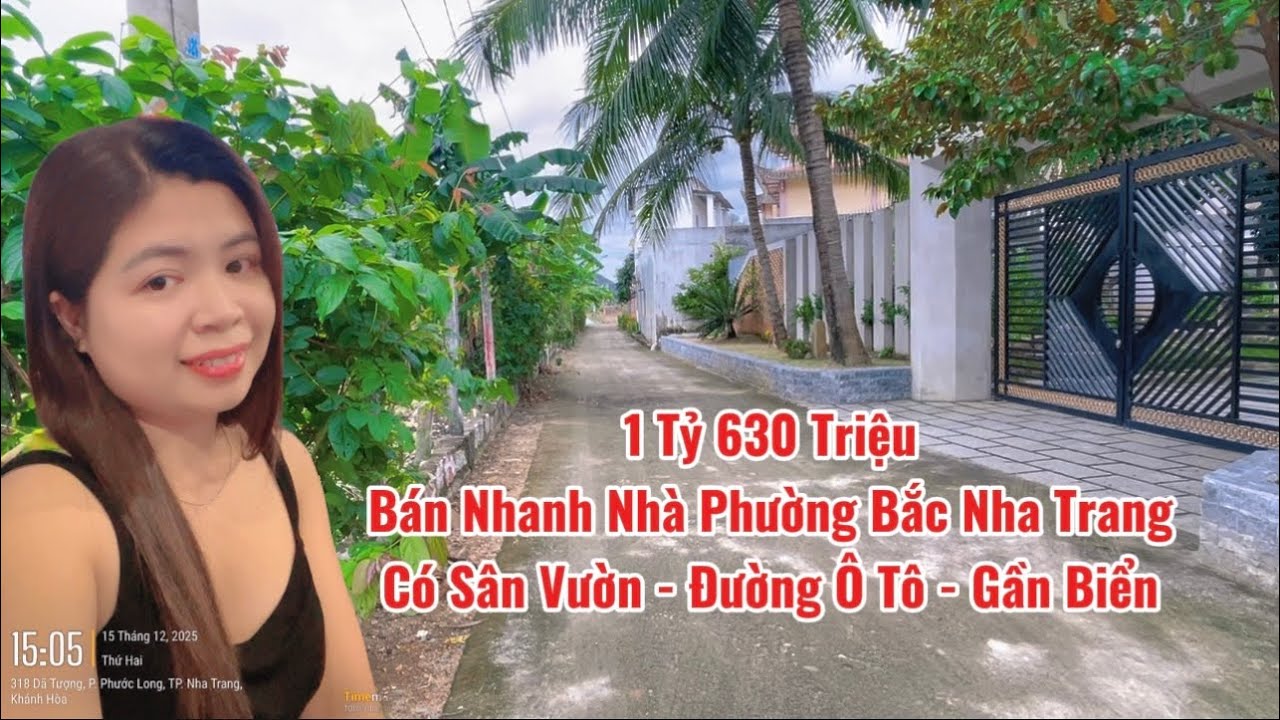 ( Ngưng Bán) Tập 132: Bán Gấp Nhà Có Sân Vườn Phường Bắc Nha Trang