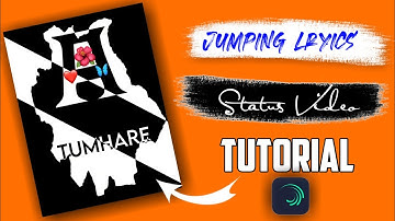 How To Make Trending Jumping Lyrics Status Video || Status Kaise Banaye || Aqib Editx