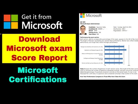 How to Download MICROSOFT exam Score Report / Scorecard // Microsoft Certification