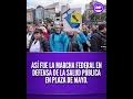 ASÍ FUE LA MARCHA FEDERAL EN DEFENSA DE LA SALUD PÚBLICA EN PLAZA DE MAYO.