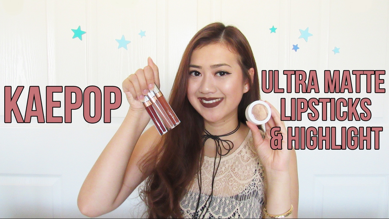 KaePop - Karrueche Tran x Colourpop Ultra Matte Lipstick & Highlight Swatches | Carolyn ♡
