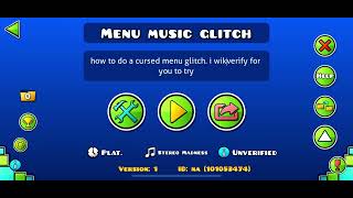 How to do a cursed Geometry Dash Menu Theme! ( Tutorial )