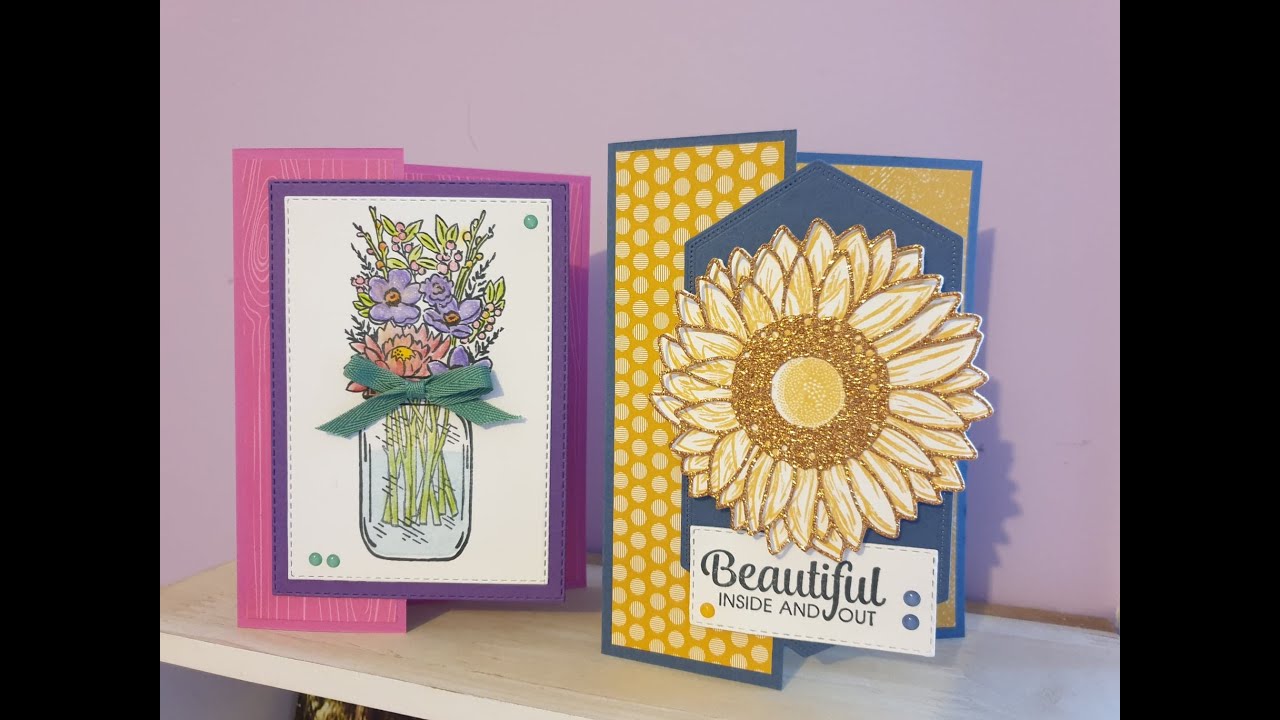 fun fold cards flowers for every season suite youtube