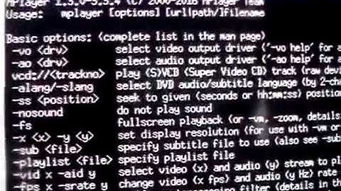 Linux 486 MPlayer-1.3.0 video 1 test