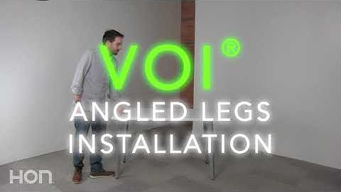 Voi® Desk with Angled Legs | Installation Tips