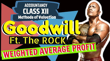 Class 12 Accounts | Goodwill ft. THE ROCK | Weighted Average Profit Method