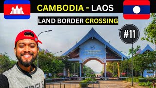 CAMBODIA LAOS LAND BORDER | LAOS VISA | INDIAN IN LAOS #laos