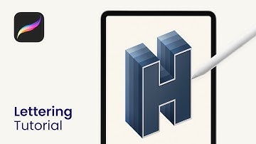 Create a 3D Gradient Letter in Procreate (Tutorial)