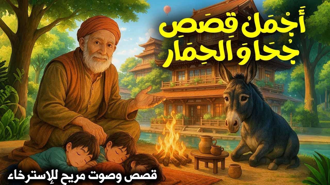 أجمل قصص قبل النوم - أفضل قصص جحا الممتعة والمسلية - جلسة سهر مع جحا و الحمار