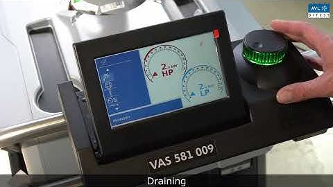 Air conditioning service device VAS 581 009 – 04 Menu EN