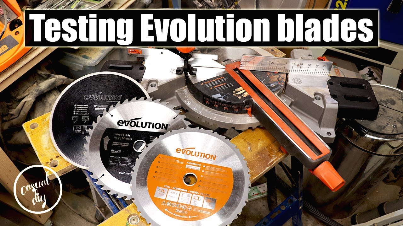 Testing Evolution blades on R255SMS sliding mitre saw are they any