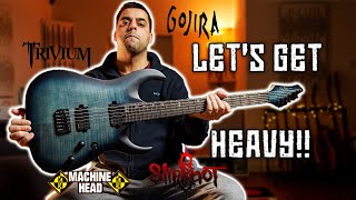 Video thumbnail of "8 Riffs you Must Play on a Baritone Guitar - Harley Benton Amarok BT BKBL"