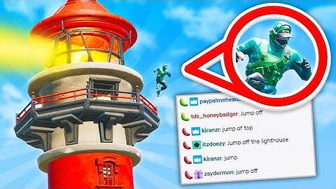 So I let chat control my fortnite game...