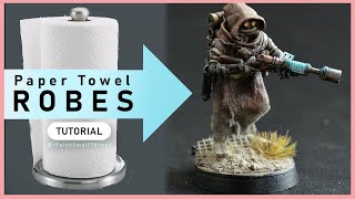 Paper Towel Robes for Miniatures