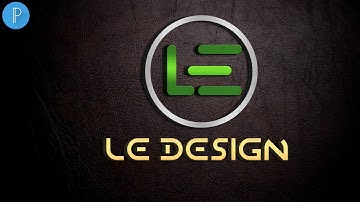 L E 3D text logo design-android pixellab logo[Vandy Design]