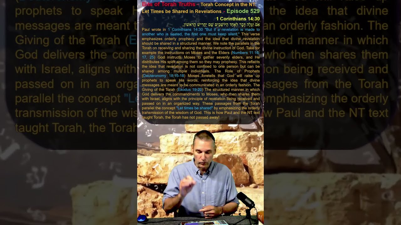 Bits Of Torah Truths Concept In The NT Let Times Be Shared Revelations Episode 529