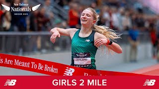 Girls 2 Mile  New Balance Nationals Indoor 2024