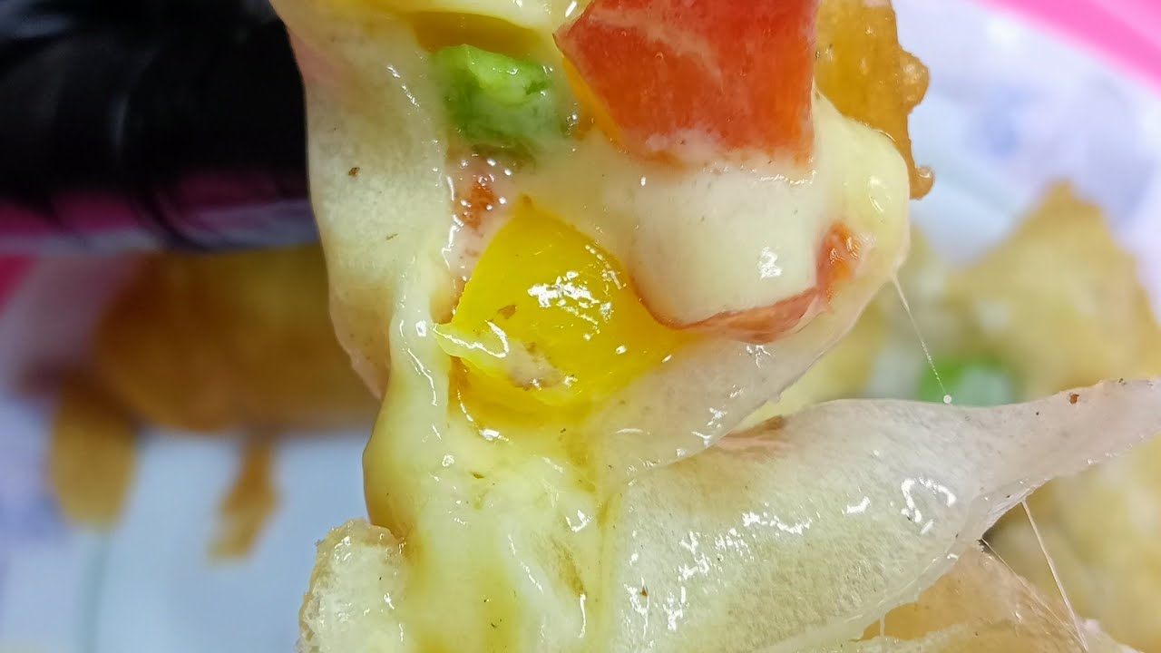 أسرار سمبوسك المطاعم المقرمشة بميكس جبن رهيب وفلفل ألوان! 🧀🌶️