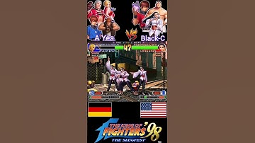 Kof 98 - A Yes vs Black C - Orochi Yashiro vs Chizuru - The King of Fighters 98