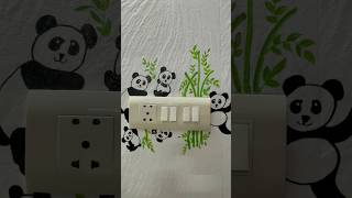 DIY wall Art #diy #shorts #youtubeshorts #artandcraft #craft #wallart #kidsvideo #kids #panda