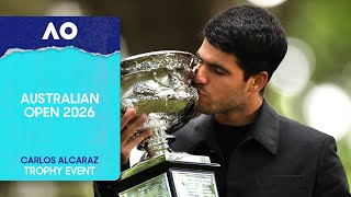 Ao26 Champion Carlos Alcaraz Trophy Event Australian Open 2026